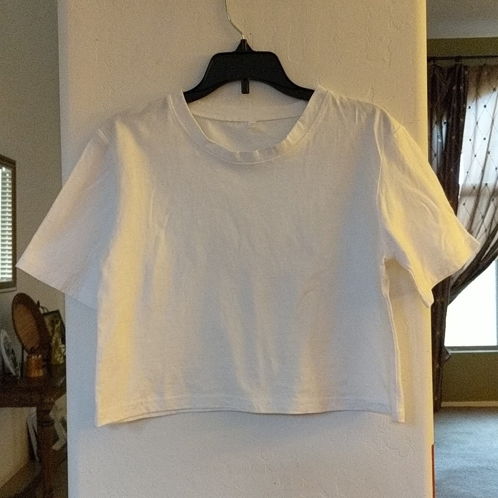 Cotton cropped Cute cotton top size s
